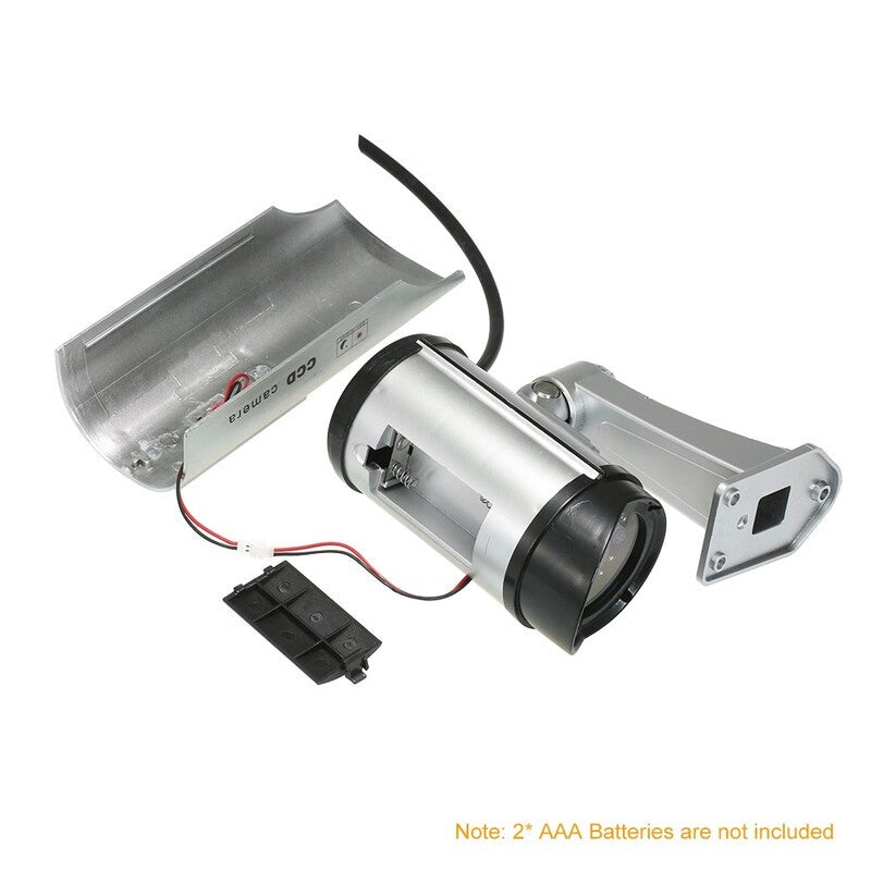 Simulation Camera Solar Powered Fake Dummy Rainproof Security System With Led Light For Indoor Outdoor Use
