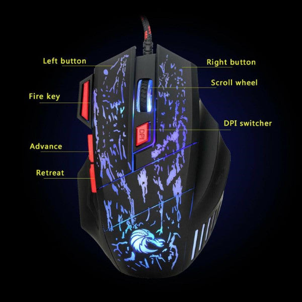 Single Hand One Handed Gaming Keyboard 35 Keys Rgb Backlit Mini Keypad Mouse Set For Pc Ps4 Xbox Gamer Pubg