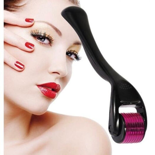 Skin Roller Dermatology Microneedle Dermaroller Black 0.5Mm