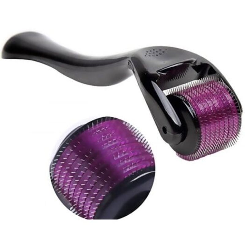 Skin Roller Dermatology Microneedle Dermaroller Black 0.5Mm