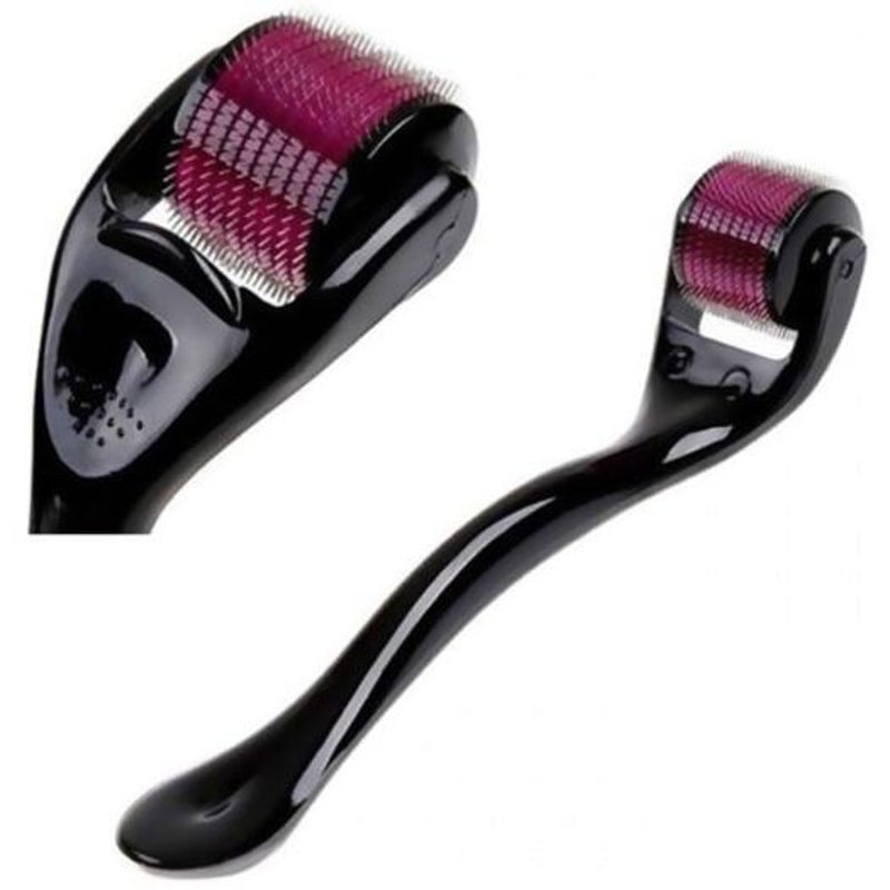 Skin Roller Dermatology Microneedle Dermaroller Black 0.5Mm