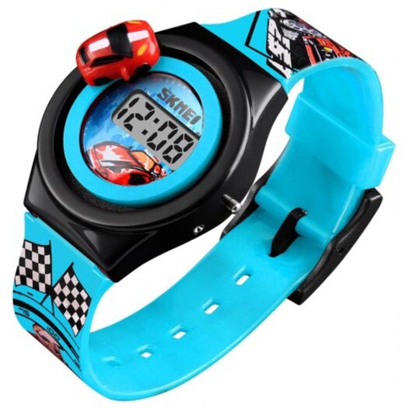 Veile Studios Skmei Children Electronic Watch Car Shape Toy Lcd Digital Wrist Watches