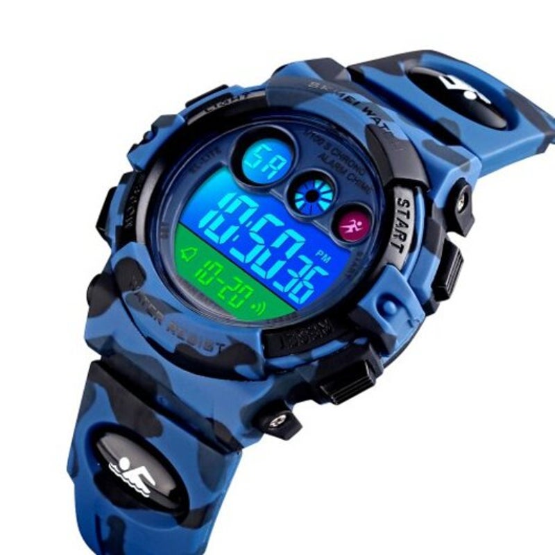 Veile Studios Skmei Children's Watch Electronic Junior Outdoor Sports Multi B
