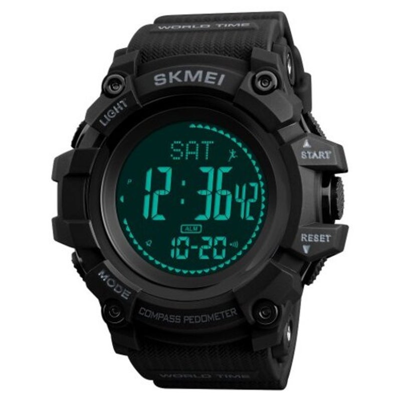 Veile Studios Skmei Fashion Sports Outdoor Multifunctional Waterproof Tide Compass Watch Black