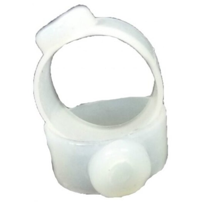 Slimming Care Tool Silicone Magnetic Massage Foot Toe Rings 2Pcs White