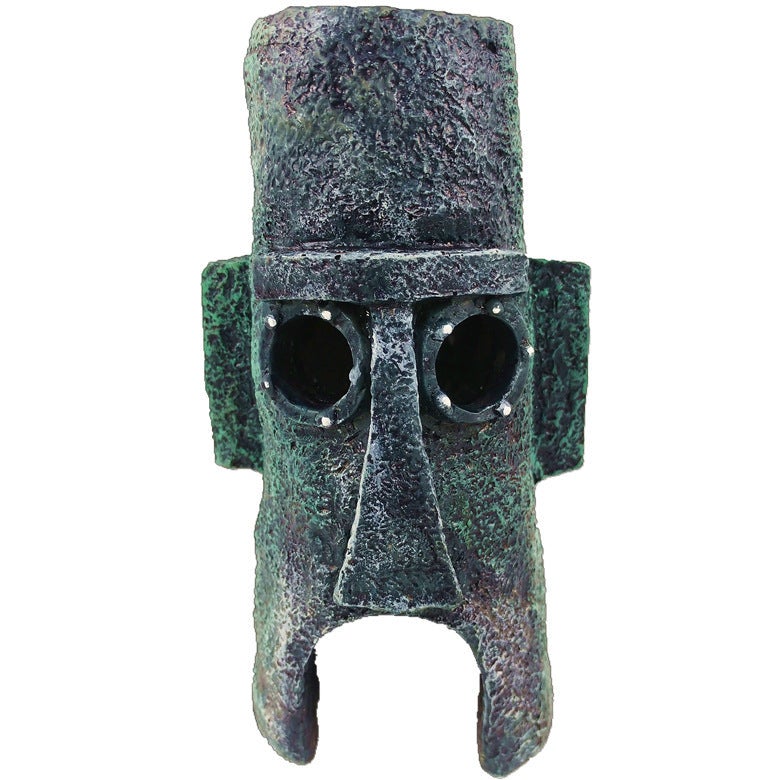 Small Aquarium Spongebob Pineapple House Squidward Easter Island Fish Tank Cartoon Decoration For Kids
