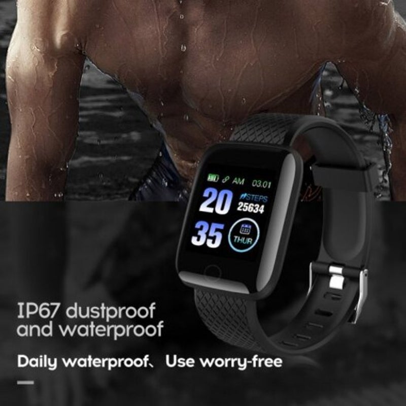 Smart Bracelet Band With Heart Rate Monitor Blood Pressure Fitness Tracker Wristband Watch