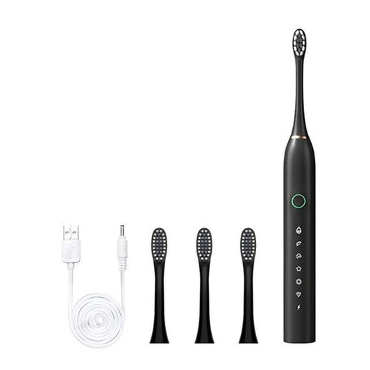 Smart Electric Sonic Toothbrush Rechargeable Usb Electronic Teeth Brush Ipx7 Waterproof Whitening Clean 4 Replacement He
