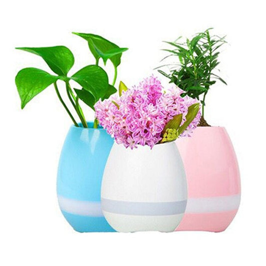 Elegant Bluetooth Night Light Music Flower Pot