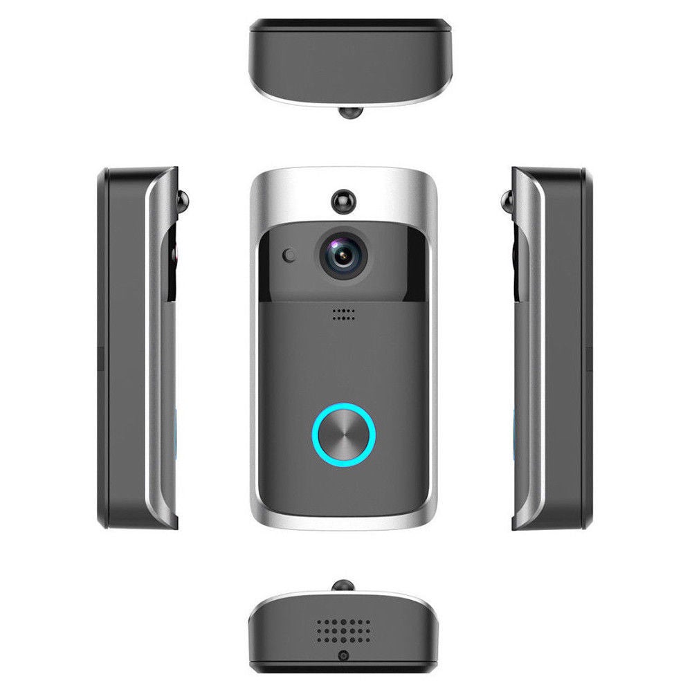 Smart Video Wireless Wifi Door Bell Ir Visual Camera Record Security System Kit