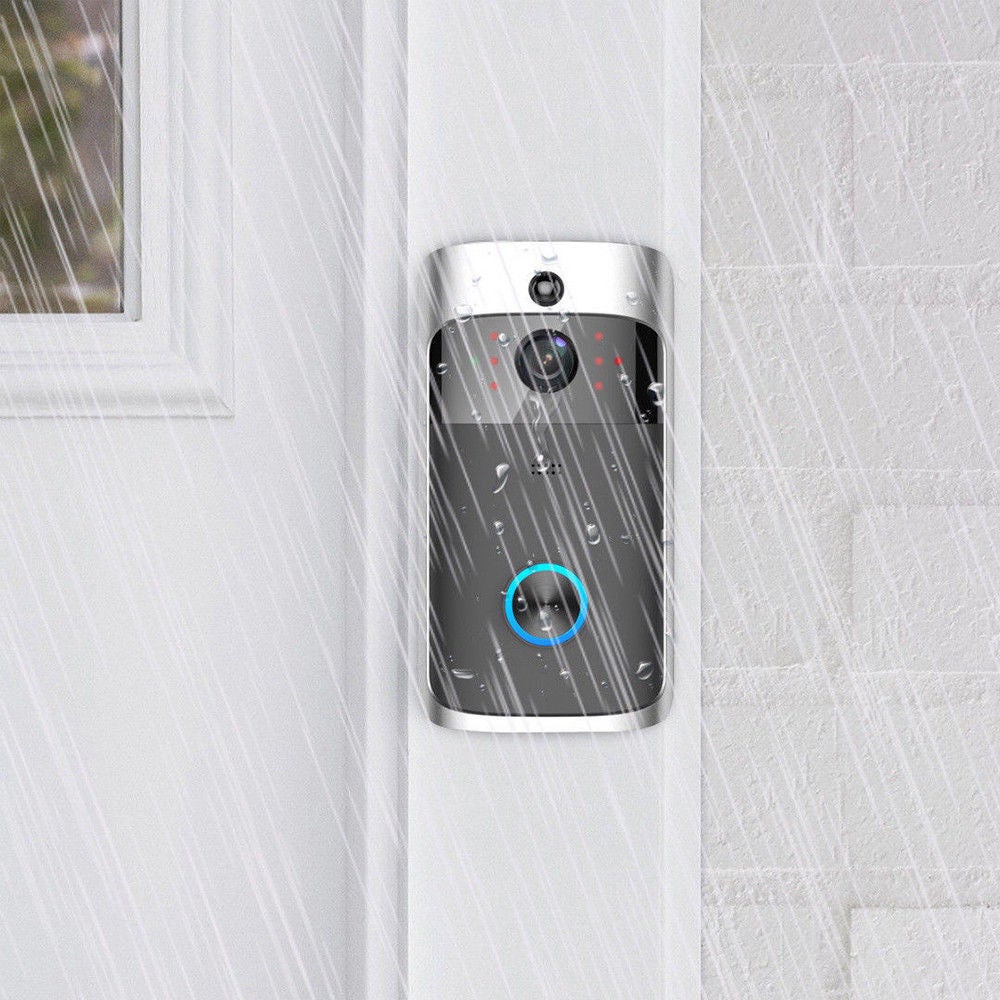 Smart Video Wireless Wifi Door Bell Ir Visual Camera Record Security System Kit
