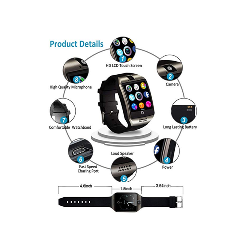 Smart Watch For Android Phonesbluetooth With Sim Card Slot Cell