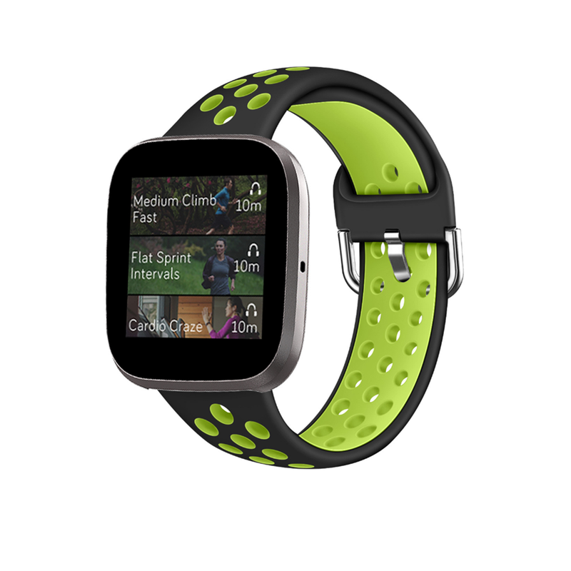 Smart Watch Wristband 2 Color Silicone Strap Reverse Buckle Band For Fitbit Versa 1 5