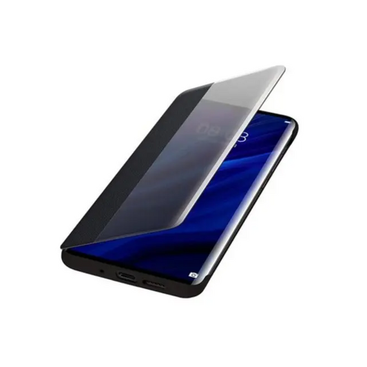 Smart View Flip Cover Sleep Case For Huawei P30 Pro Black
