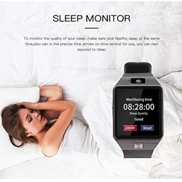 Smart Watch Touchscreen Bluetooth Smartwatch Wrist Fitness Tracker With Camera Pedometer Sim Tf Card Slot