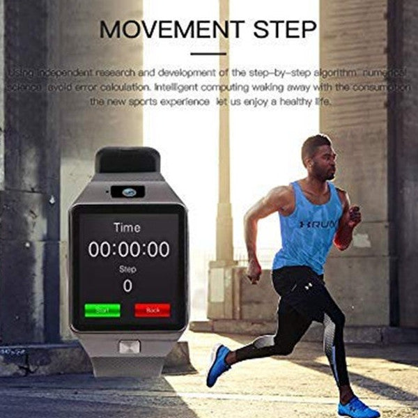 Smart Watch Touchscreen Bluetooth Smartwatch Wrist Fitness Tracker With Camera Pedometer Sim Tf Card Slot