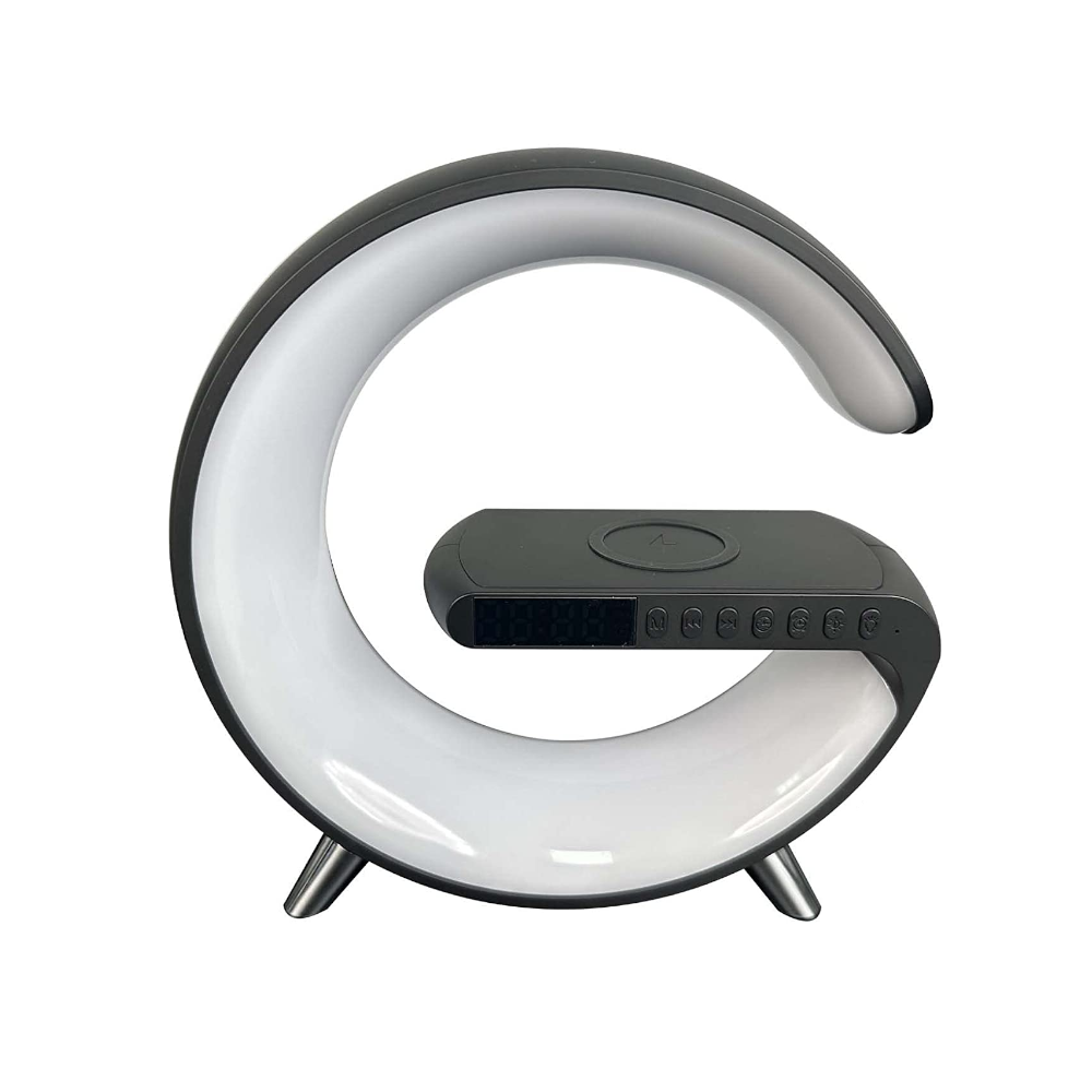 Smart Bluetooth Wireless Charger Bedside Table Lamp Alarm Clock