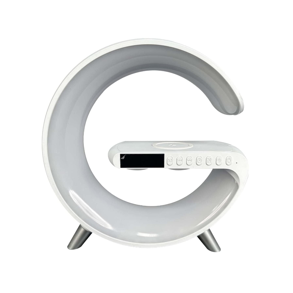 Smart Bluetooth Wireless Charger Bedside Table Lamp Alarm Clock
