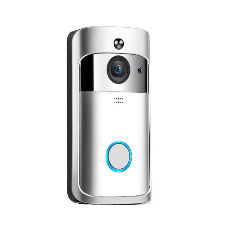 Smart Video Wireless Wifi Door Bell Ir Visual Camera Record Security System Kit