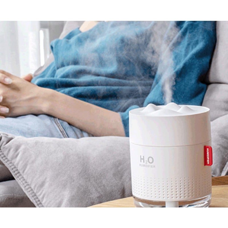 500Ml Snow Mountain Humidifier With Usb Night Light Air Purification Child's Bedroom Office