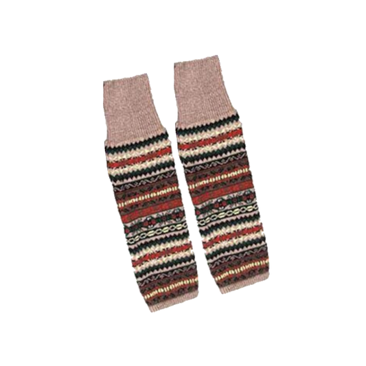 Bohemian Camouflage Thickened Women's Over-The-Knee Warm Leggings Warmer