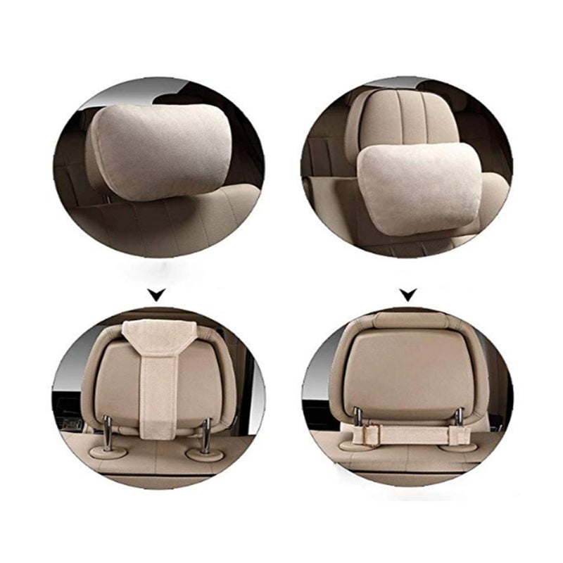 Soft Car Headrest Auto Seat Cover Cushion Neck Pillow