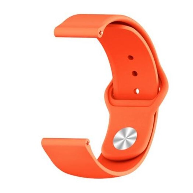 Soft Silicone Wrist Strap Watch Band For Samsung Galaxy 46Mm Sm R800 Orange
