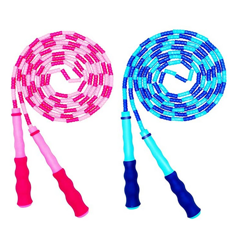 Soft Beaded Jump Rope Tangle Free Segmented Fitness Skipping For Men Women Kids Keeping Workout Weight Loss 2Pack