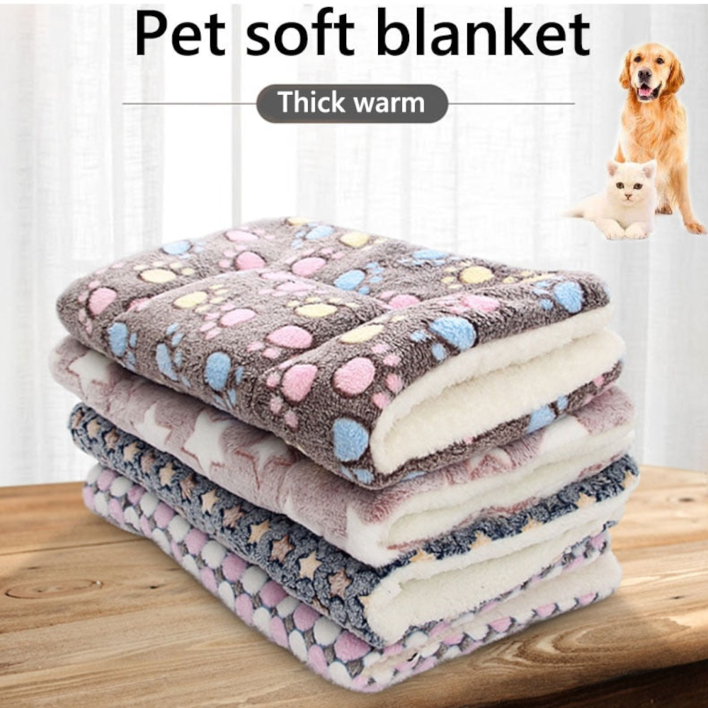 Soft Coral Fleece Warm Winter Dog Bed Pet Mat