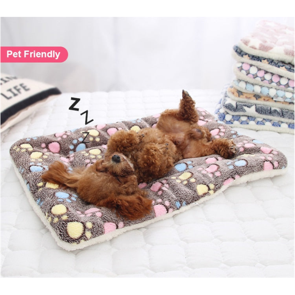 Soft Coral Fleece Warm Winter Dog Bed Pet Mat