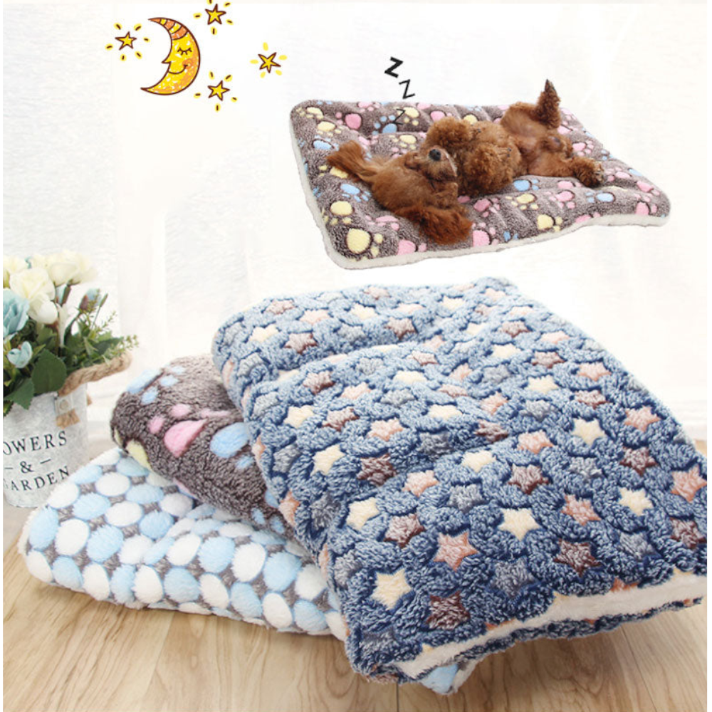 Soft Coral Fleece Warm Winter Dog Bed Pet Mat