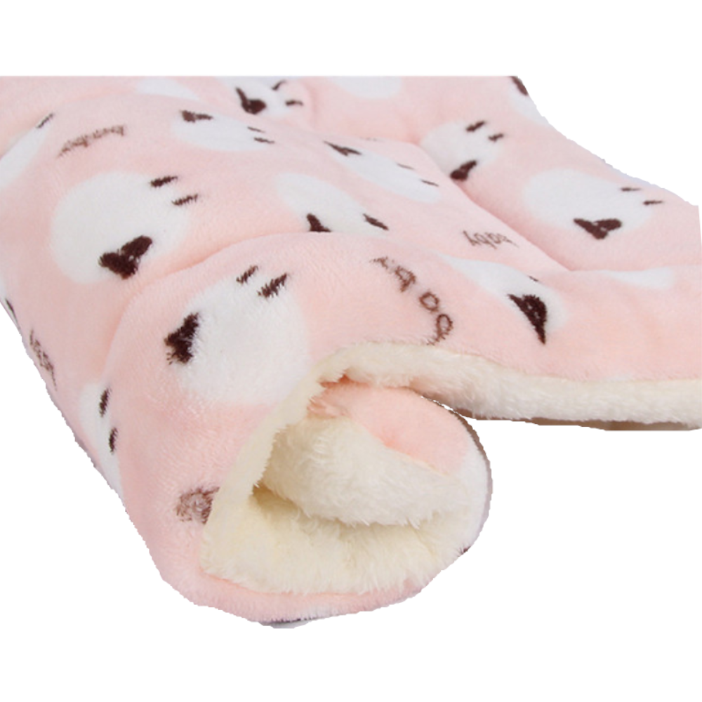 Soft Coral Fleece Warm Winter Dog Bed Pet Mat