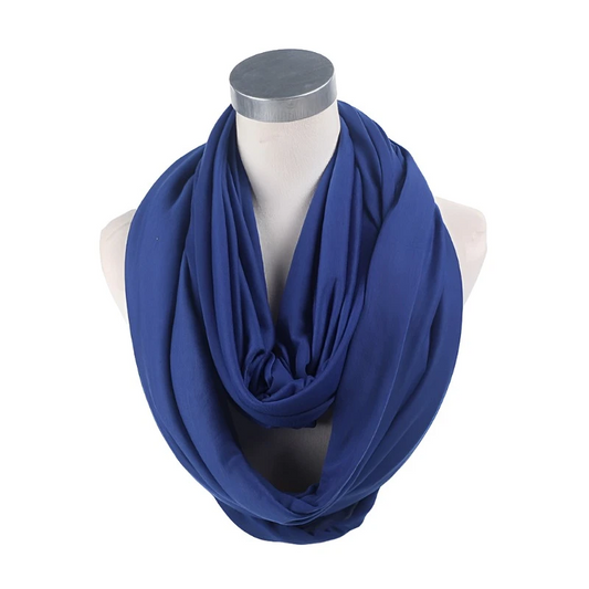 Soft Lightweight Infinity Scarf Solid Colours Jersey Knit Loop Ring