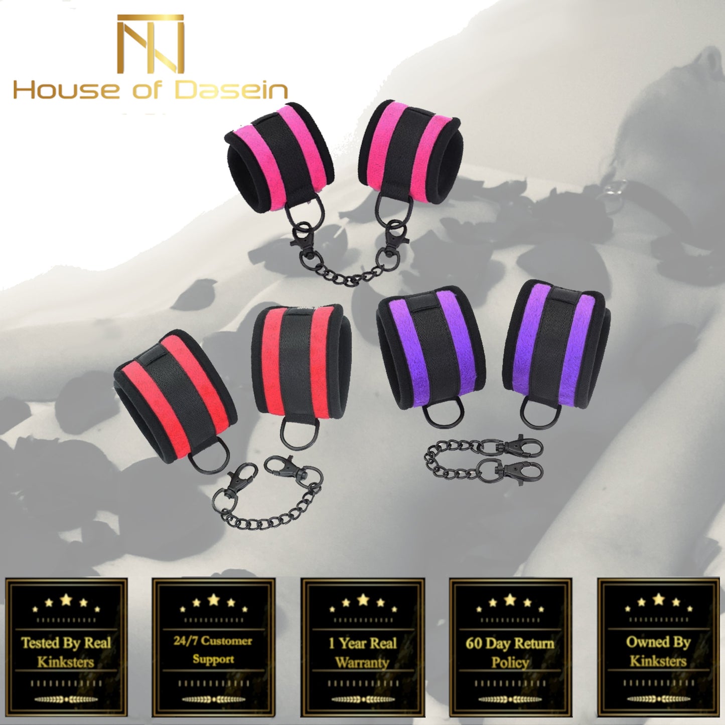 Soft Ankle Or Wrist Cuffs Restraints Bdsm Beginners Bondage Toys