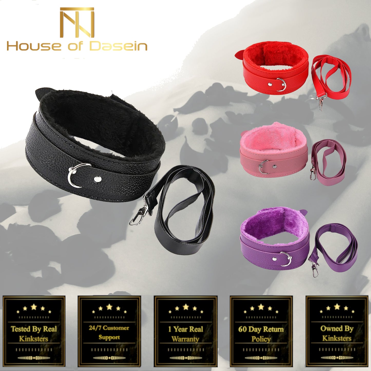 Soft Collar And Leash Set For Bdsm Beginners Kink Fetish