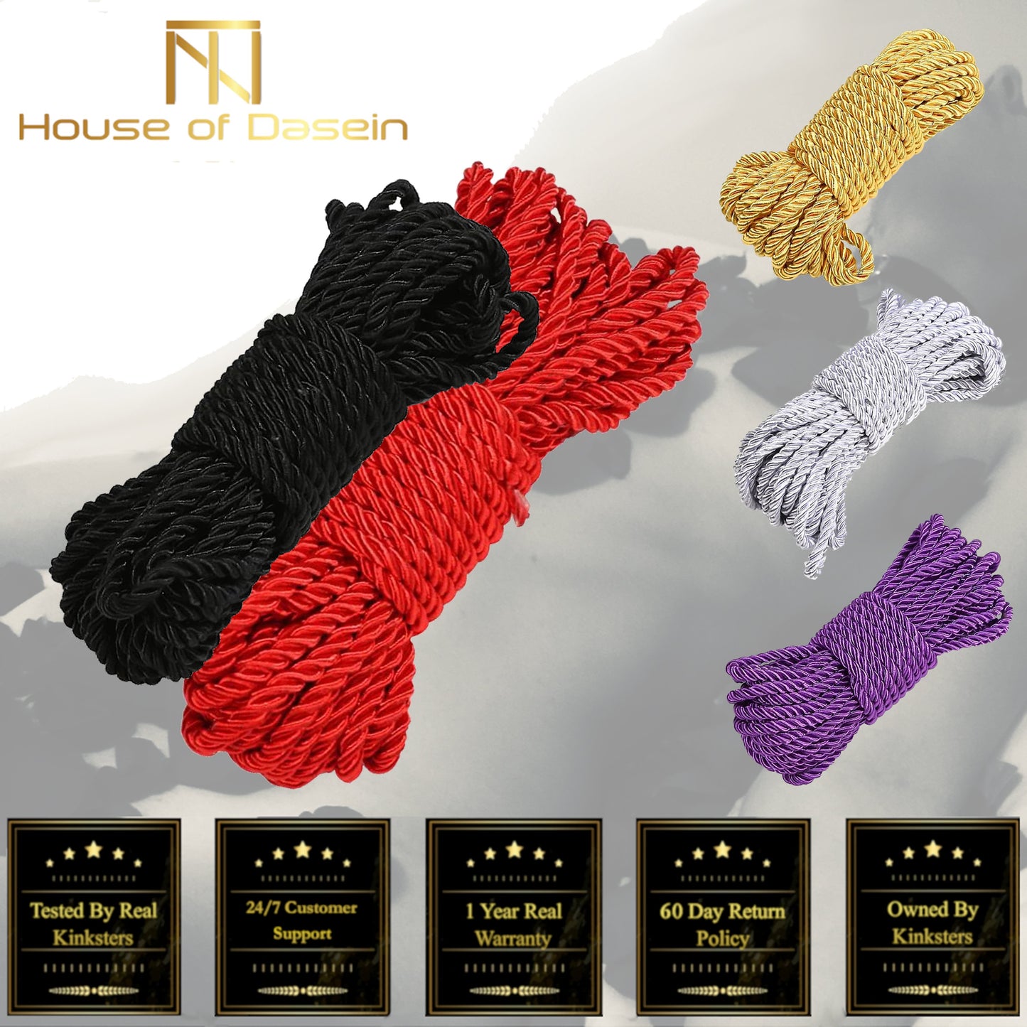 Soft Cotton Rope 5M 10M Bdsm Bondage Restraints Kink Fetish