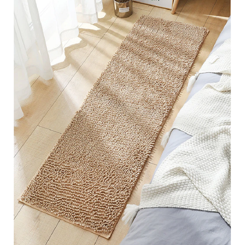 Soft Shaggy Chenille Solid Colour Non-Slip Bath Mat