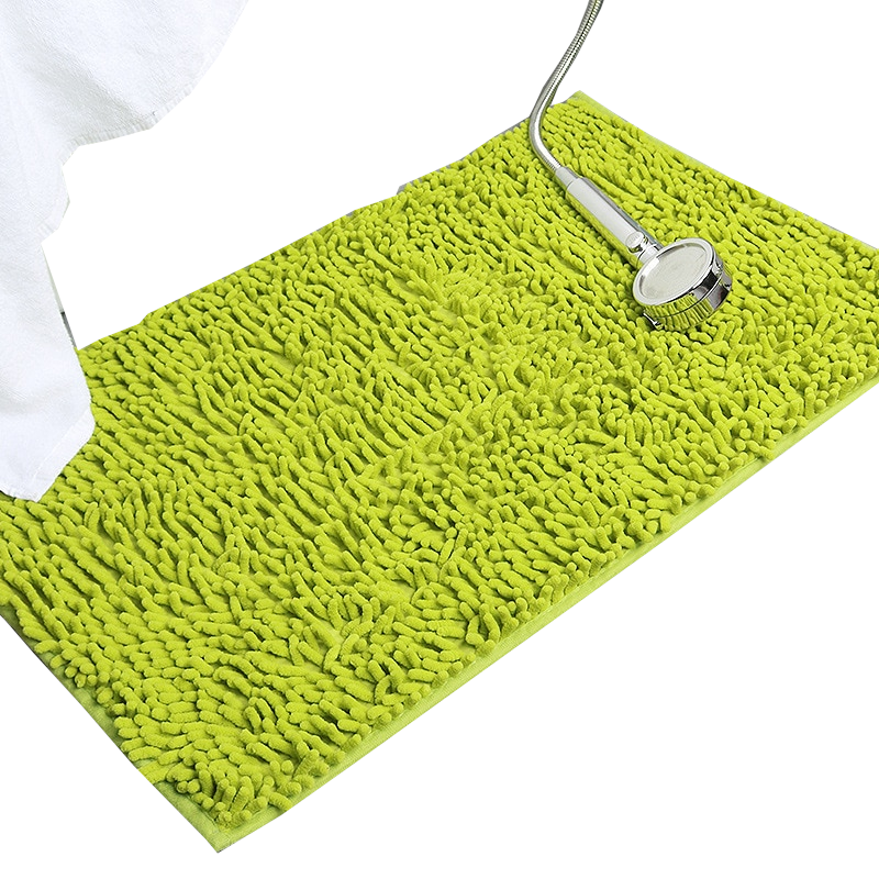 Soft Shaggy Chenille Solid Colour Non-Slip Bath Mat