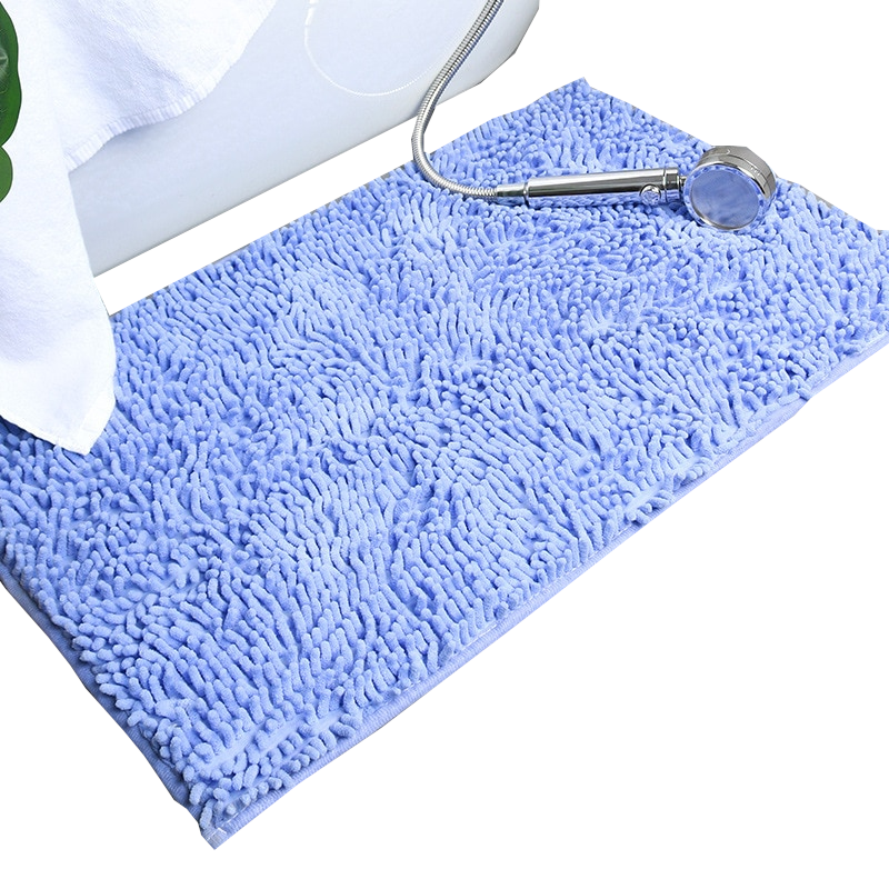Soft Shaggy Chenille Solid Colour Non-Slip Bath Mat
