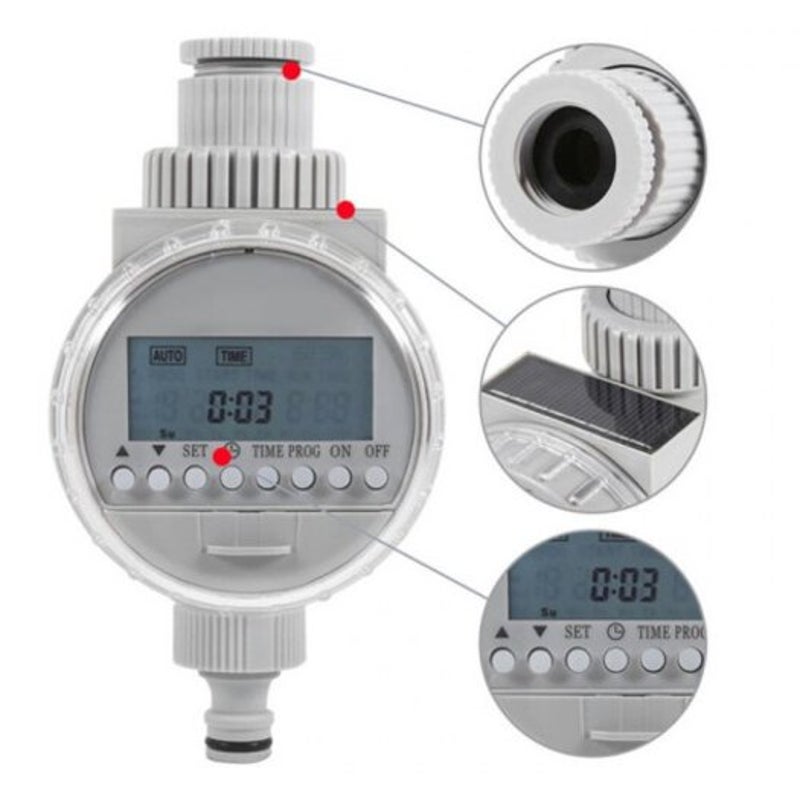 Solar Energy Garden Park Irrigation Timer Platinum