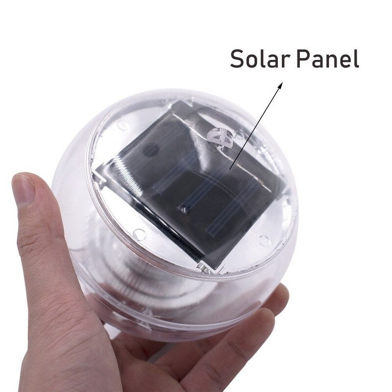 Solar Led Floating Lamprotating Color Changed