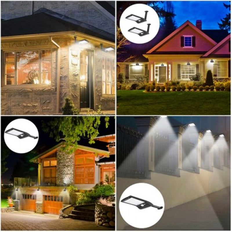 Solar Motion Sensor Light Outdoor 36 Led Super Bright Lamp Wireless Waterproof Flexible Wall Lights
