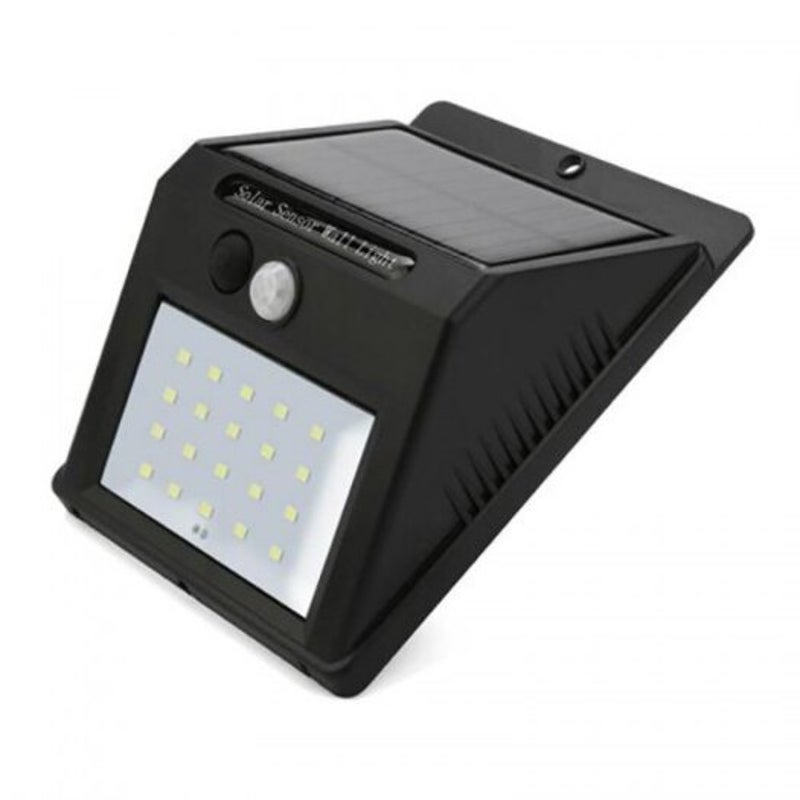 Solar Power 20 Led Pir Motion Sensor Wall Light Waterproof Outdoor Porch Yard Garden Security Lamp Black