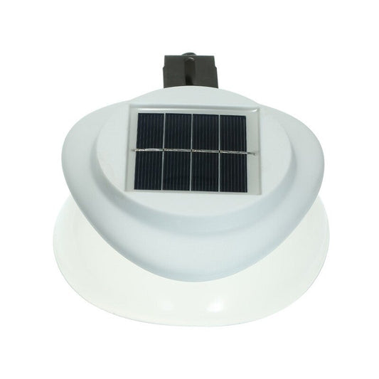 Solar Power Fence Lamp Ufo Shape 9 Led Gutter Lighting