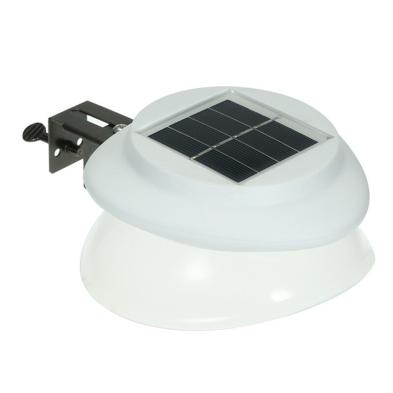 Solar Power Fence Lamp Ufo Shape 9 Led Gutter Lighting