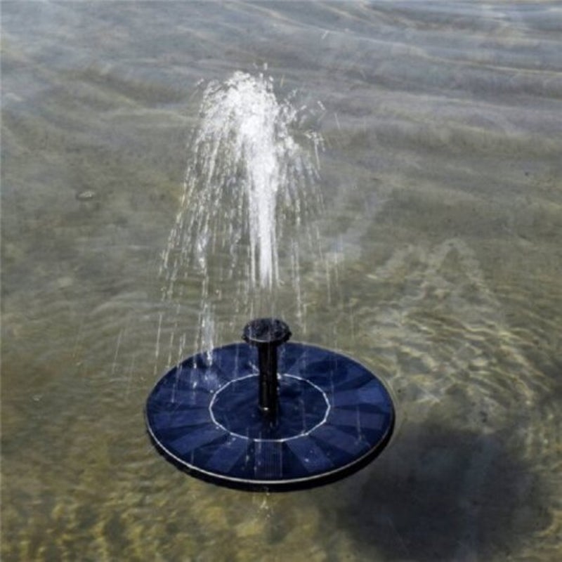 Solar Powered Floating Bath Fountain Pump Black