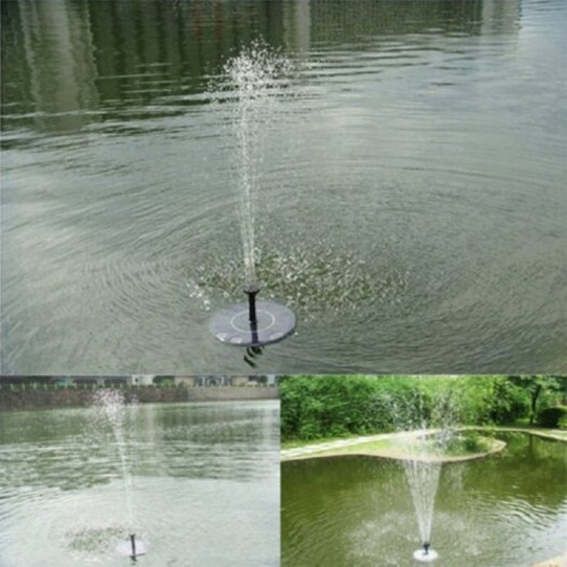 Solar Powered Floating Bath Fountain Pump Black