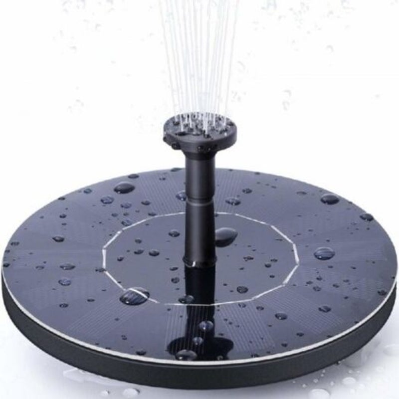 Solar Powered Floating Bath Fountain Pump Black