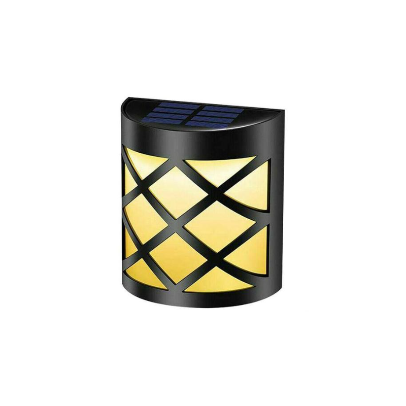 1 Sets of Hod Health & Home 1 Sets Of Solar Powered Outdoor Wall Light Fence Decorative Lamp Garden Step