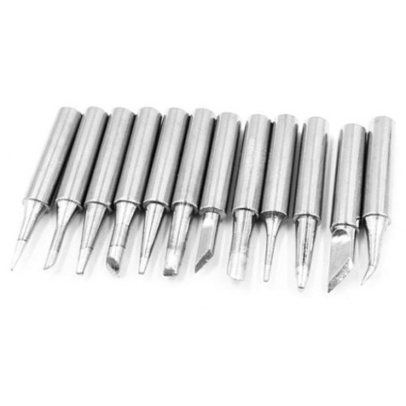 Soldering Iron Tip Set 12Pcs Silver